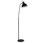 Lámpara de pie metal negro Ø 28x1,60 cm E27 - LULP0010