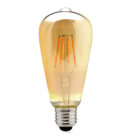 Ampolleta vintage ámbar LED 4W E27 - CLAM0002