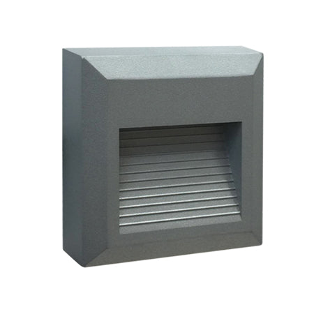 Apliqué  gris exterior de escaleras LED 12 x 0,1W IP54 - CLAP0010