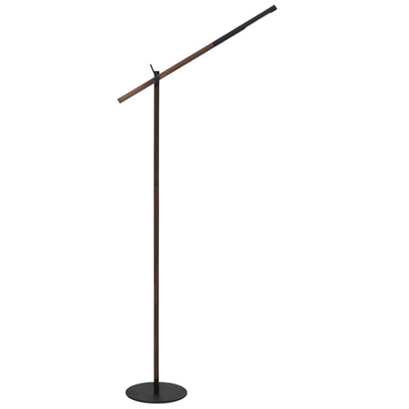 Lámpara de pie madera metal negro Ø23x1.20 cm LED 6W - LLLP0002