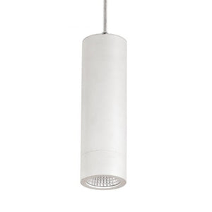 Lámpara colgante metal blanco 15W Ø6x20 cm LED