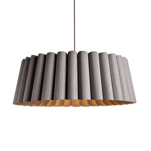 Lámpara colgante madera gris Ø 80 cm E27 - A pedido