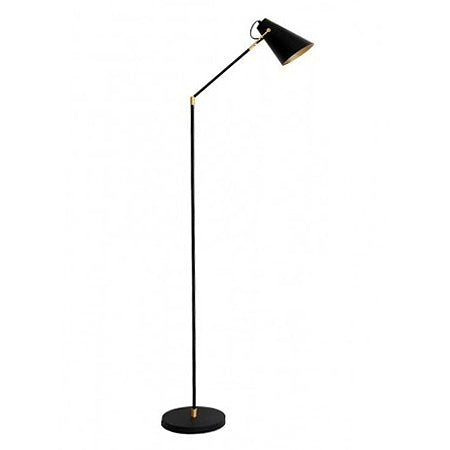 Lámpara de pie metal negro Ø28x1,53 cm E27
