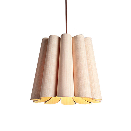 Lámpara colgante madera natural Ø 32 cm E27 - A pedido - WPLC0007