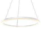 Lámpara metal blanco difusor resina Ø80 cm - WLLC0064