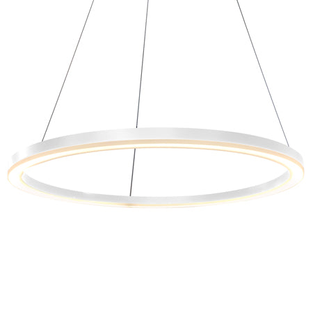 Lámpara metal blanco difusor resina Ø80 cm - WLLC0064