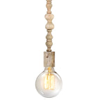 Lámpara colgante madera natural Ø 5 cm E27 - LLLC0099