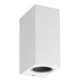 Apliqué bidireccional aluminio blanco exterior IP 44 6,5x15 cm 2 luces  GU10 - MUAP0009