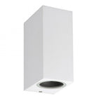 Apliqué bidireccional aluminio blanco exterior IP 44 6,5x15 cm 2 luces  GU10 - MUAP0009