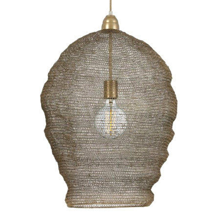 Lámpara colgante metal bronce antiguo Ø45 cm E27 - LLLC0118