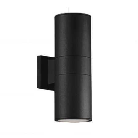 Foco metal negro exterior / bidireccional  IP 54 Ø 9x26 cm 2 luces E27 - MUFO0058