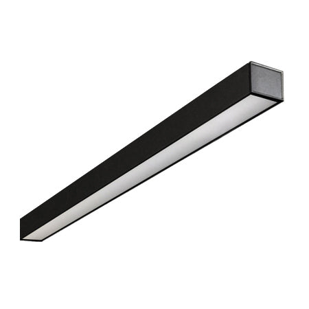 Plafón aluminio dimeable negro 1,20 cm LED 40W