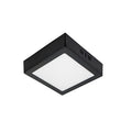 Plafón aluminio negro 12x12 cm LED 6W - BEPL0013
