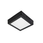 Plafón aluminio negro 12x12 cm LED 6W - BEPL0013