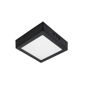 Plafón aluminio negro 1 x12 cm LED 6W - BEPL0013