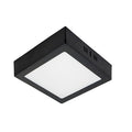 Plafón aluminio negro  17x17 cm LED 12W FRIO 6500K - BEPL0020
