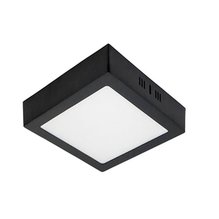 Plafón aluminio negro  17x17 cm LED 12W - BEPL0014