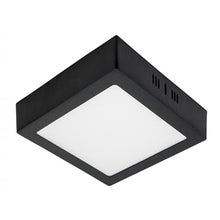 Cargar imagen en el visor de la galería, Plafón aluminio negro 22x22 cm LED 18W - BEPL0015
