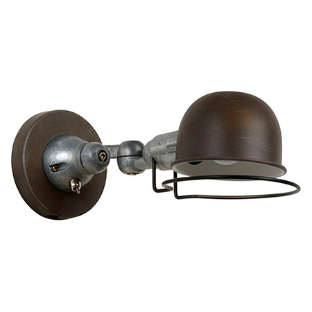 Apliqué metal gris cemento 13x15 cm E14 - LUAP0024