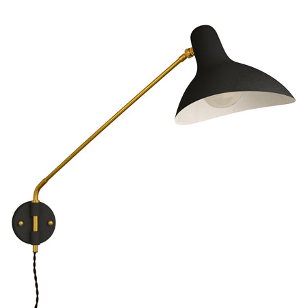 Apliqué negro bronce brazo dirigible Ø24 cm E27 - LGAP0023