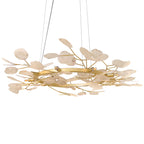 Lámpara colgante metal conchas bronce Ø92cm 9 luces G9 - LGLC0036