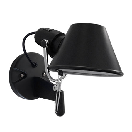 Apliqué negro movible Ø14x20 cm E27 - LGAP0041