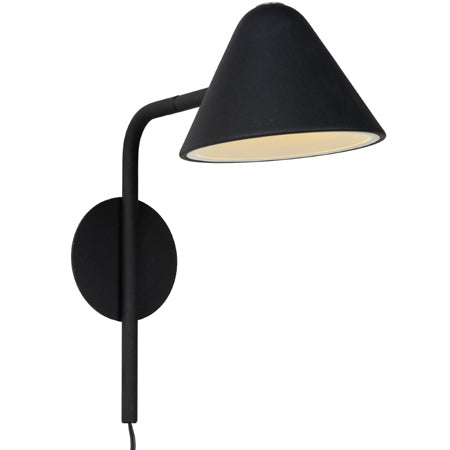 Aplique metal negro Ø15x30 cm G9 - LGAP0068