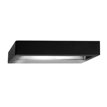 Apliqué aluminio negro 23x13 cm IP 44 7 W LED - BEAP0024