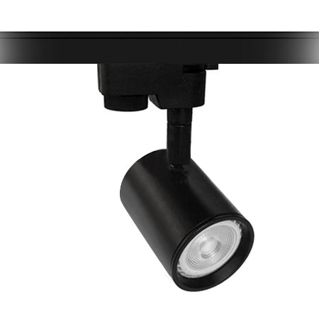 Foco riel metal negro Ø 5,5x14,6 cm GU10 - MUFO0055