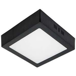 Plafón aluminio negro 30x30 cm LED 24W - BEPL0016