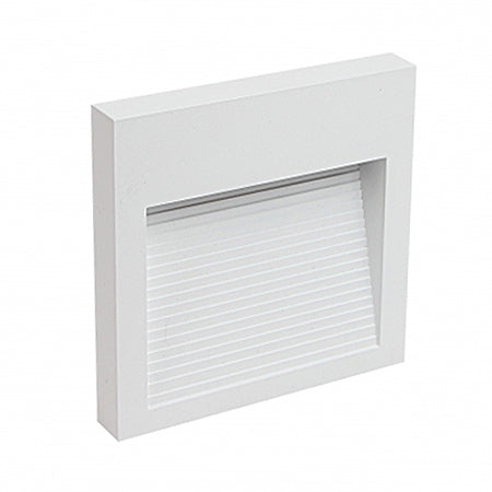 Apliqué aluminio blanco exterior IP 65 12x12 cm LED 6W - MUAP0017
