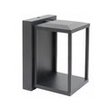 Apliqué aluminio negro exterior IP 65 10x13 LED 7W - MUAP0019