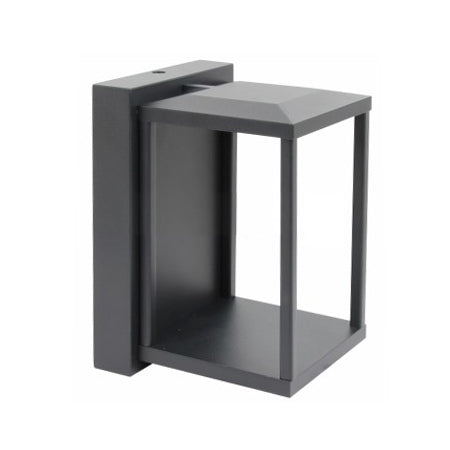 Apliqué aluminio negro exterior IP 65 10x13 LED 7W - MUAP0019