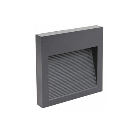 Apliqué aluminio grafito exterior IP 65 9x9 cm LED 3W - MUAP0020