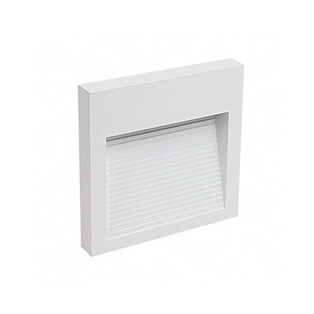 Apliqué aluminio blanco exterior IP 65 9x9 cm LED 3W - MUAP0021