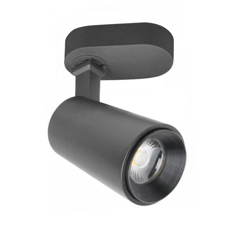 Foco metal negro Ø 4,5x9 cm LED 7W - MUFO0064