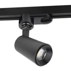 Foco riel metal negro Ø 4,5x10 cm LED 7W - MUFO0066