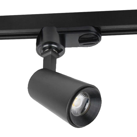 Foco riel metal negro Ø 4,5x10 cm LED 7W - MUFO0066