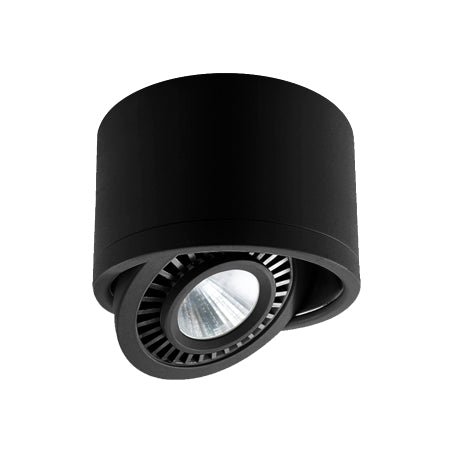 Foco sobrepuesto negro basculante LED 9W - BEFO0031