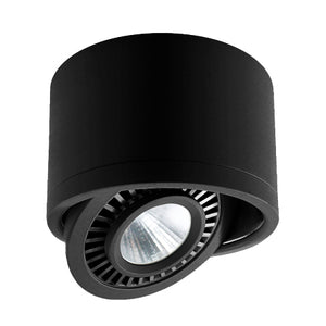Foco sobrepuesto negro basculante LED 15W - BEFO0032