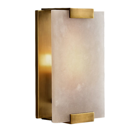 Apliqué metal alabastro bronce 15x27 cm E27 - LGAP0057