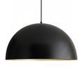 Lámpara colgante metal negro oro Ø80 cm 3 luces E27 - LGLC0065