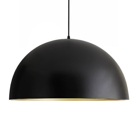 Lámpara colgante metal negro oro Ø80 cm 3 luces E27 - LGLC0065