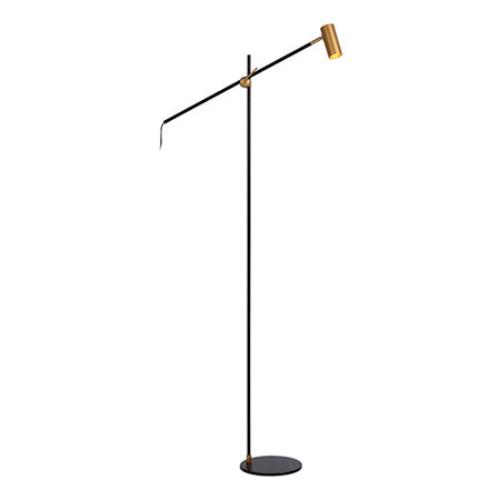 Lámpara de pie metal negro bronce envejecido Ø 25x1,67 cm GU10 - LULP0024