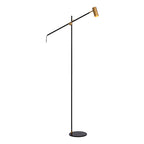 Lámpara de pie metal negro bronce envejecido Ø 25x1,67 cm GU10 - LULP0024