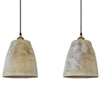 Lámpara colgante cerámica gres 2 luces E27 - A pedido