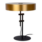 Lámpara sobremesa metal negro bronce Ø40 cm 2 luces E27 - LULS0041