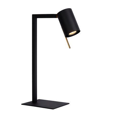 Lámpara sobremesa metal negro 20x50 cm GU10 - LULS0040