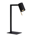 Lámpara sobremesa metal negro 20x50 cm GU10 - LULS0040
