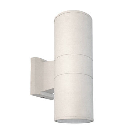 Foco metal blanco exterior / bidireccional  IP 54 Ø 9x26 cm 2 luces E27 - MUFO0002
